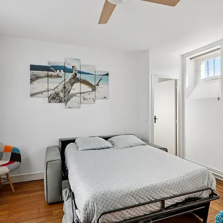 Charming Apt, Metro 4 & Rer B, 6 Guests, Cdg Access, 1-2 Апартаменты Париж