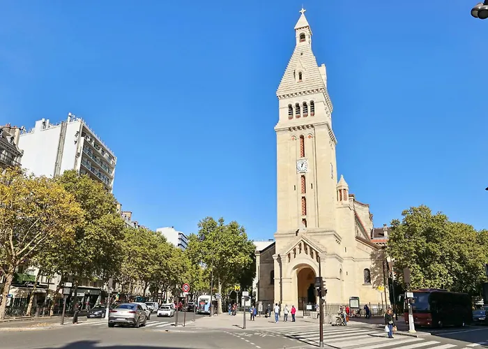 Апартаменты Charming Apt, Metro 4 & Rer B, 6 Guests, Cdg Access, 1-2